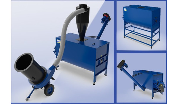 Horizontal feed mixers